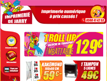 Tablet Screenshot of imprimeriedejarry.com
